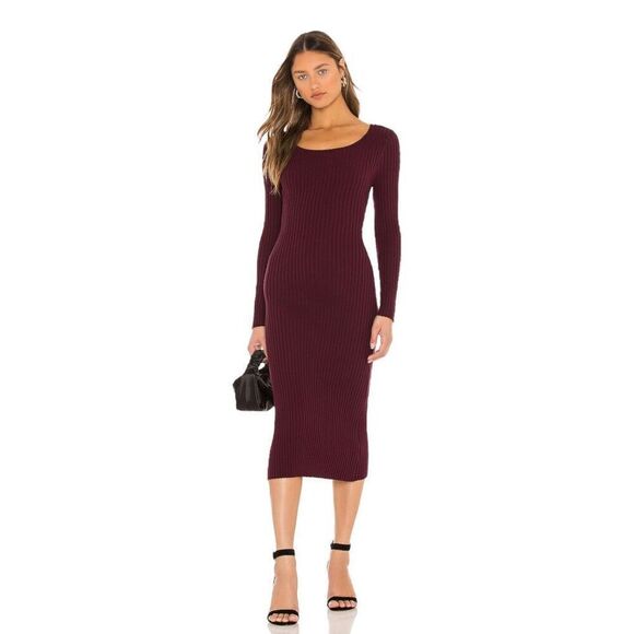 525 Twist Back Dress‎ in Malbec - Picture 1 of 11
